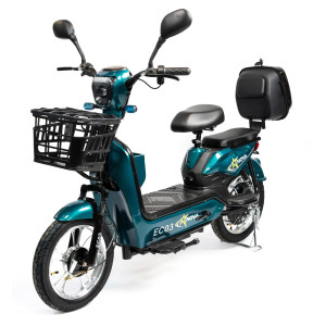  Электроскутер Nova EC-03 зелёный (без цепи)