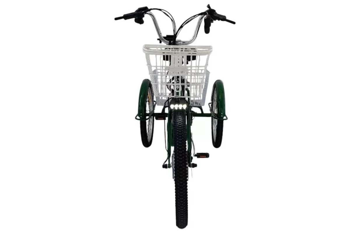 Трёхколёсный электровелосипед Smart8 Farmer зелёный