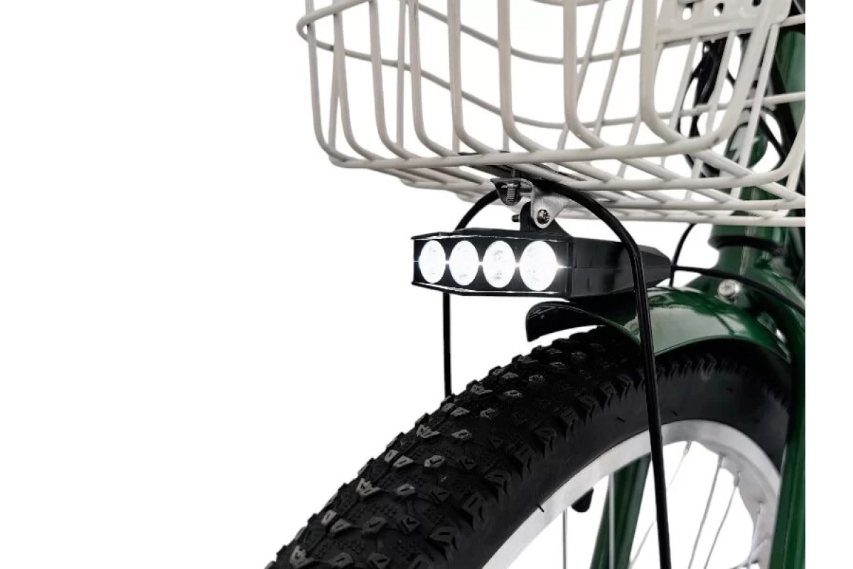 Трёхколёсный электровелосипед Smart8 Farmer зелёный