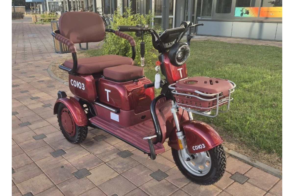 Электротрицикл Terax СОЮЗ NS-X3 бордовый