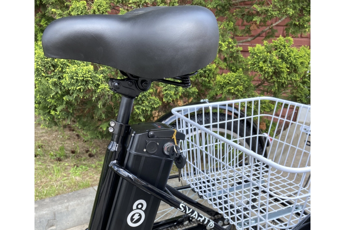 Трёхколёсный электровелосипед Smart8 Farmer чёрный