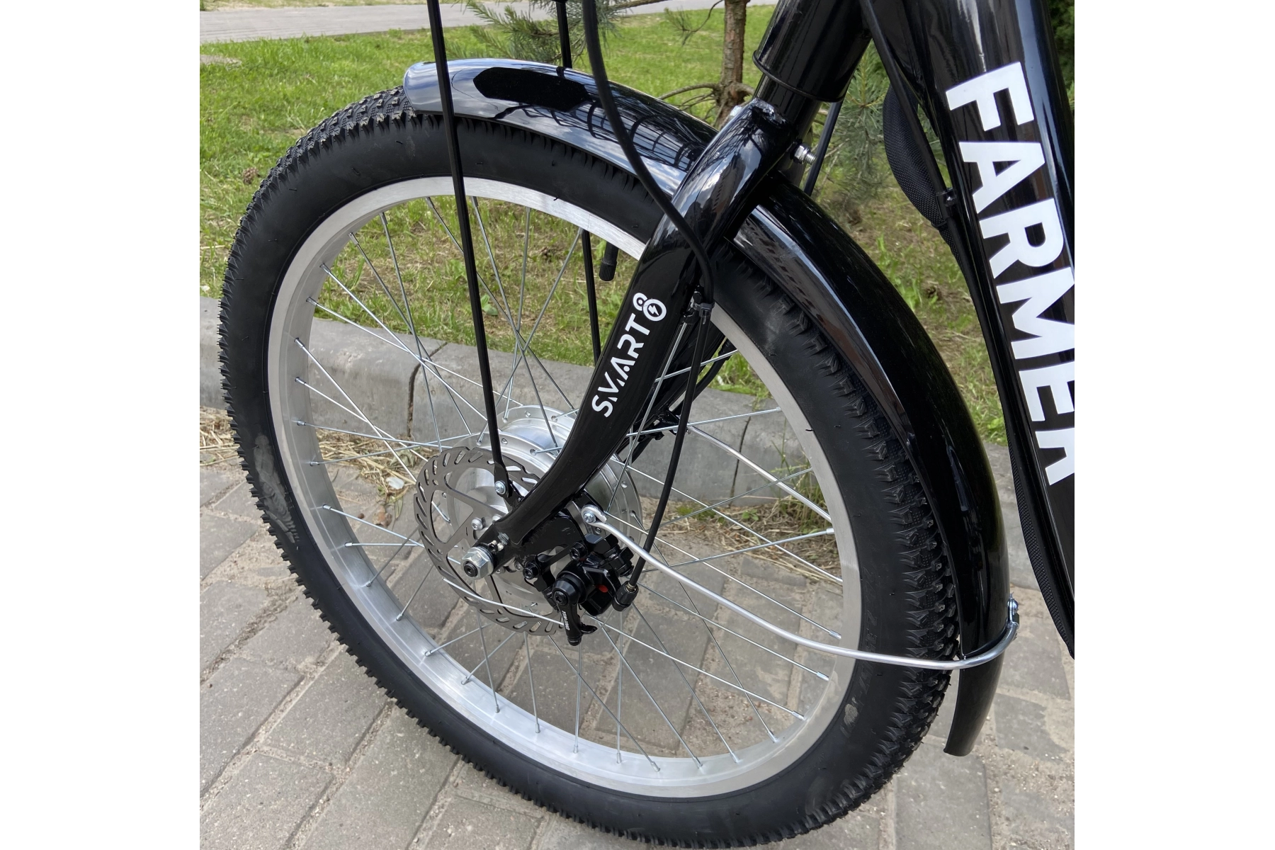 Трёхколёсный электровелосипед Smart8 Farmer чёрный