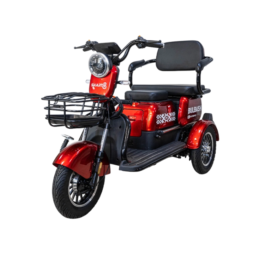 Электротрицикл Smart8 Bulbash S красный