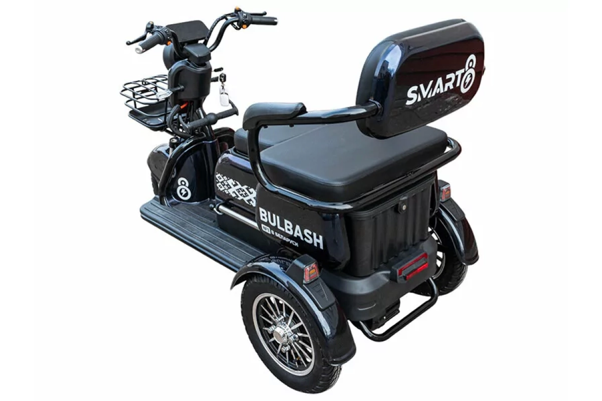 Электротрицикл Smart8 Bulbash S чёрный