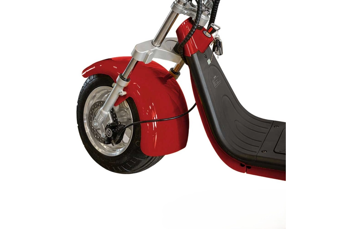 Трёхколёсный электроскутер YAKAMA AP-H0003G красный