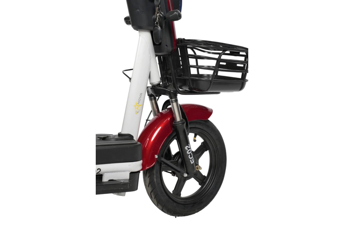 Электроскутер Nova EC-02 красный (без цепи)