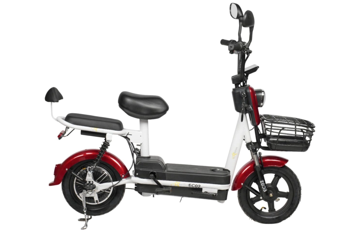 Электроскутер Nova EC-02 красный (без цепи)