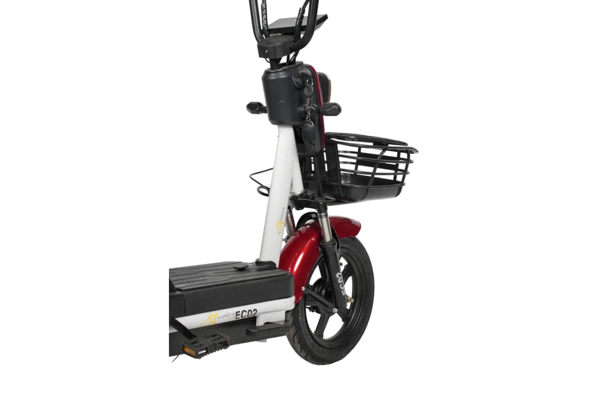 Электроскутер Nova EC-02 красный (без цепи)