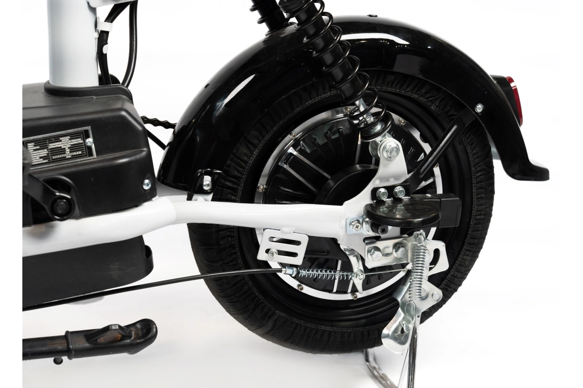  Электроскутер Nova EC-02 графит с задним кофром (без цепи)