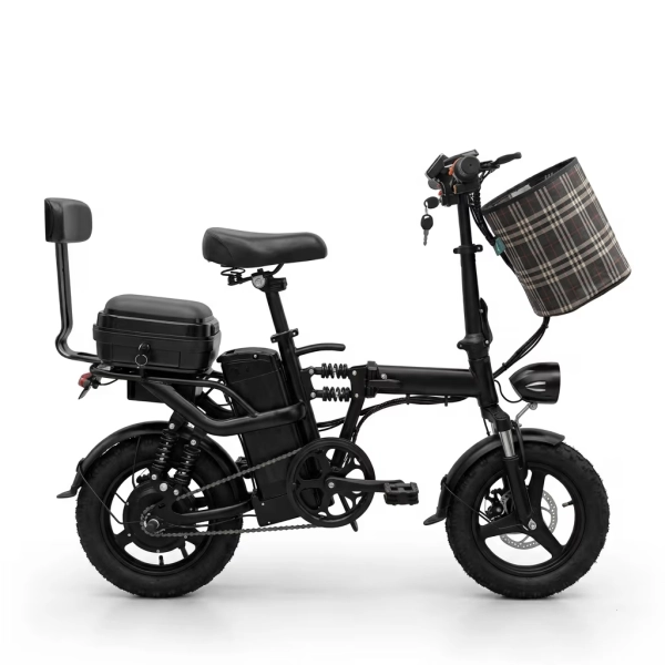 Электровелосипед складной Tsunami Panda чёрный