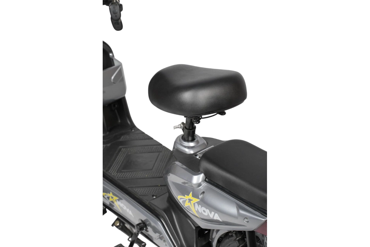  Электроскутер Nova EC-03 серый (без цепи)