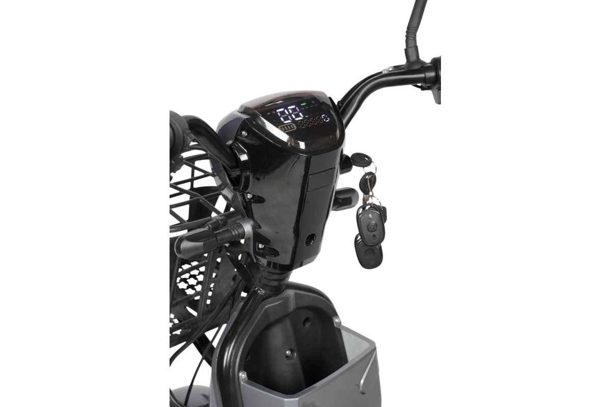  Электроскутер Nova EC-03 серый (без цепи)