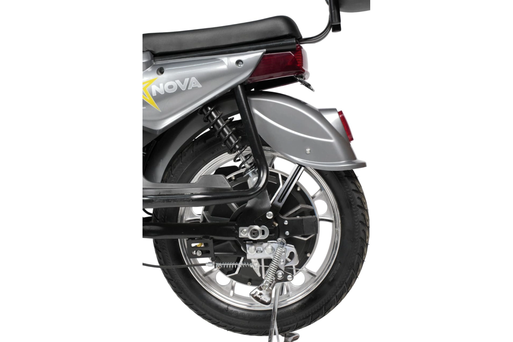  Электроскутер Nova EC-03 серый (без цепи)