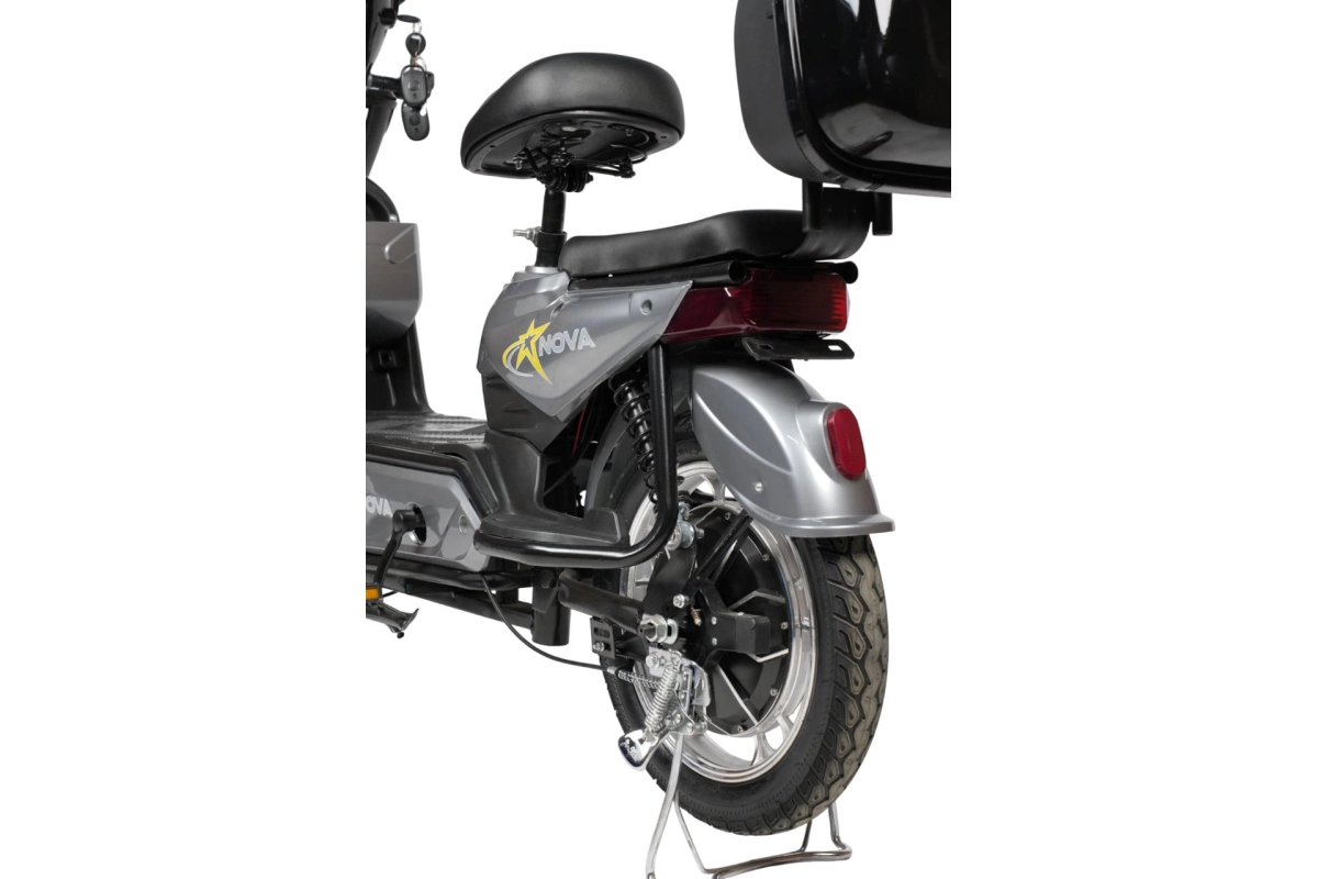  Электроскутер Nova EC-03 серый (без цепи)