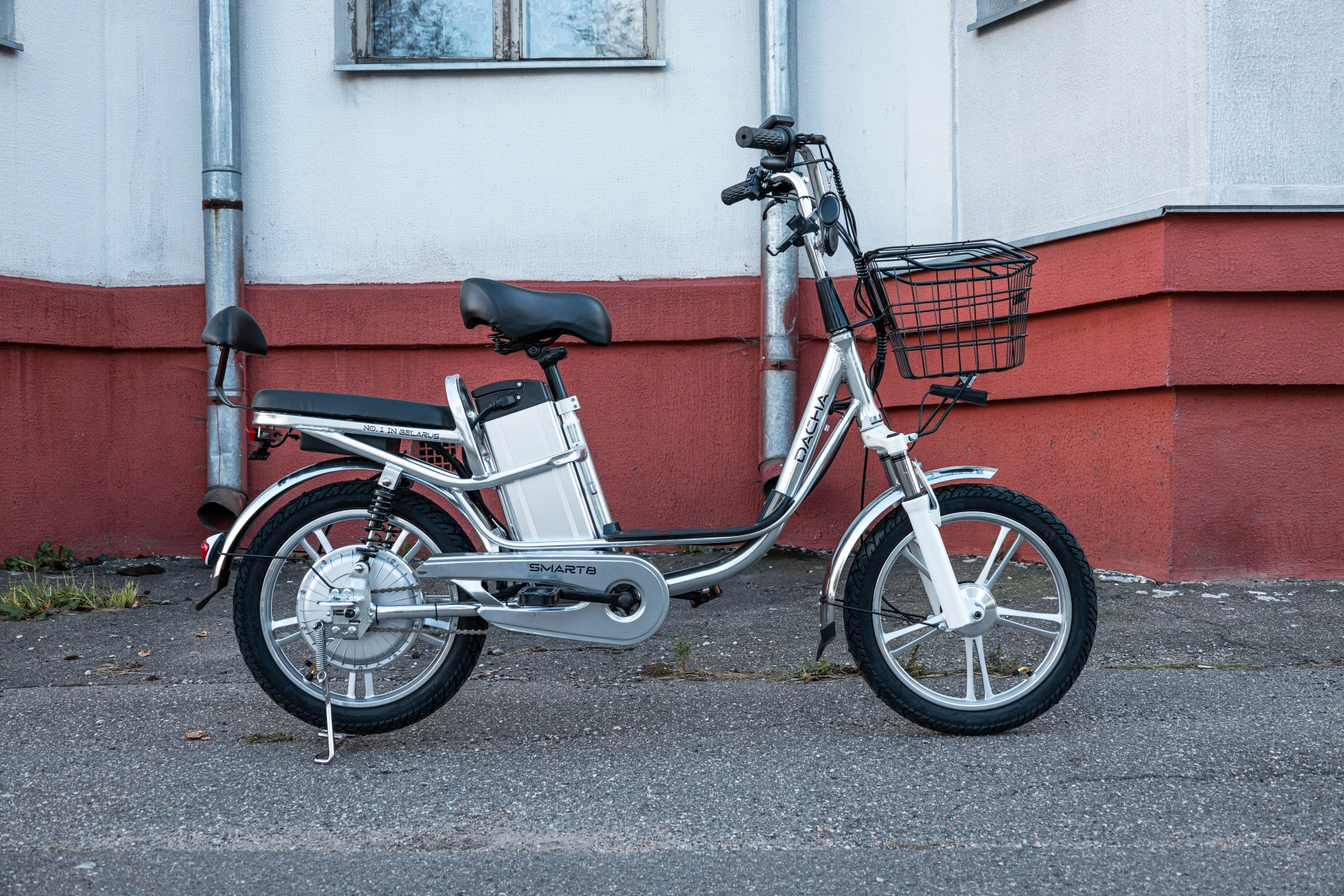 Электровелосипед Smart8 Dacha серебристый