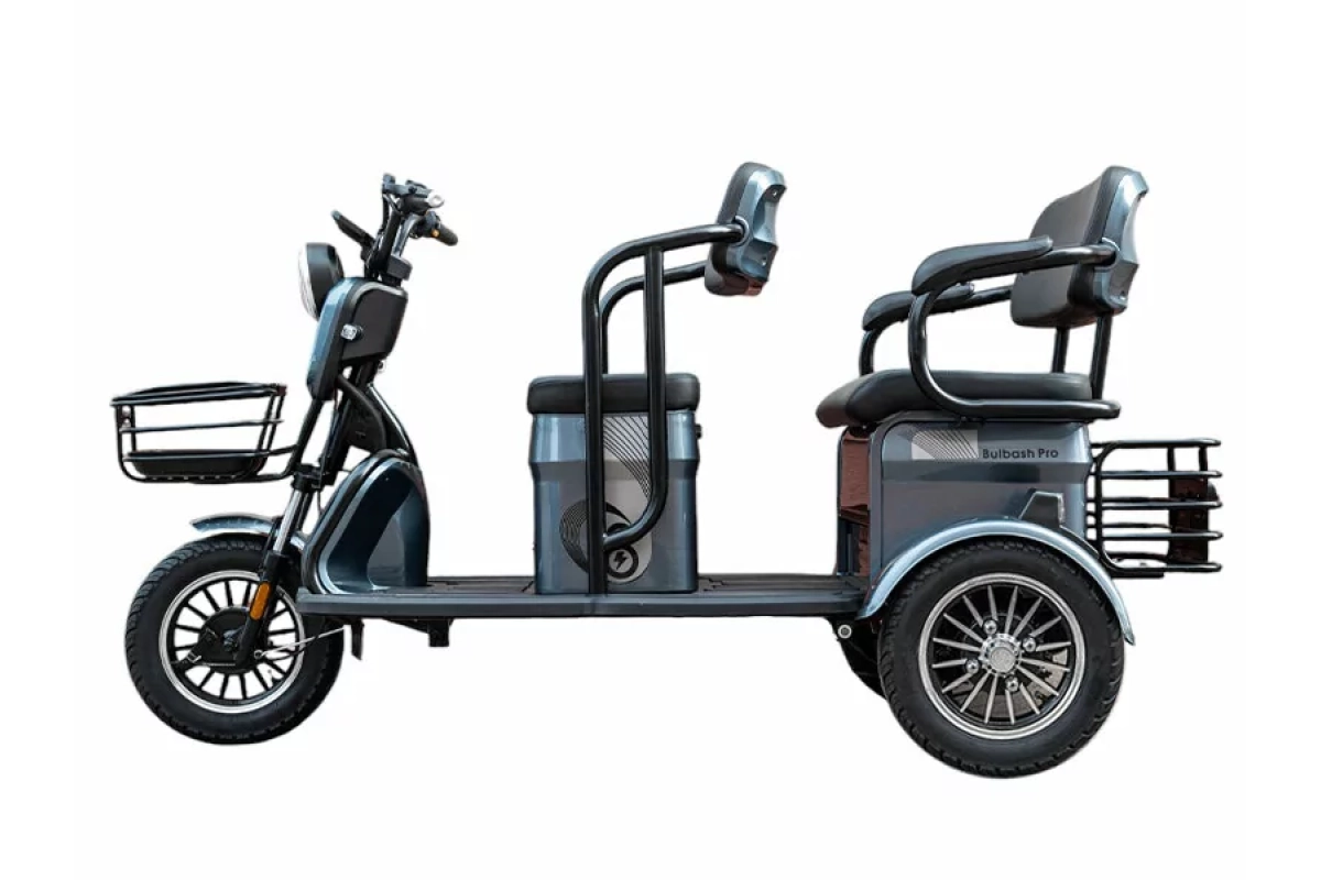 Электротрицикл Smart8 Bulbash Pro серый