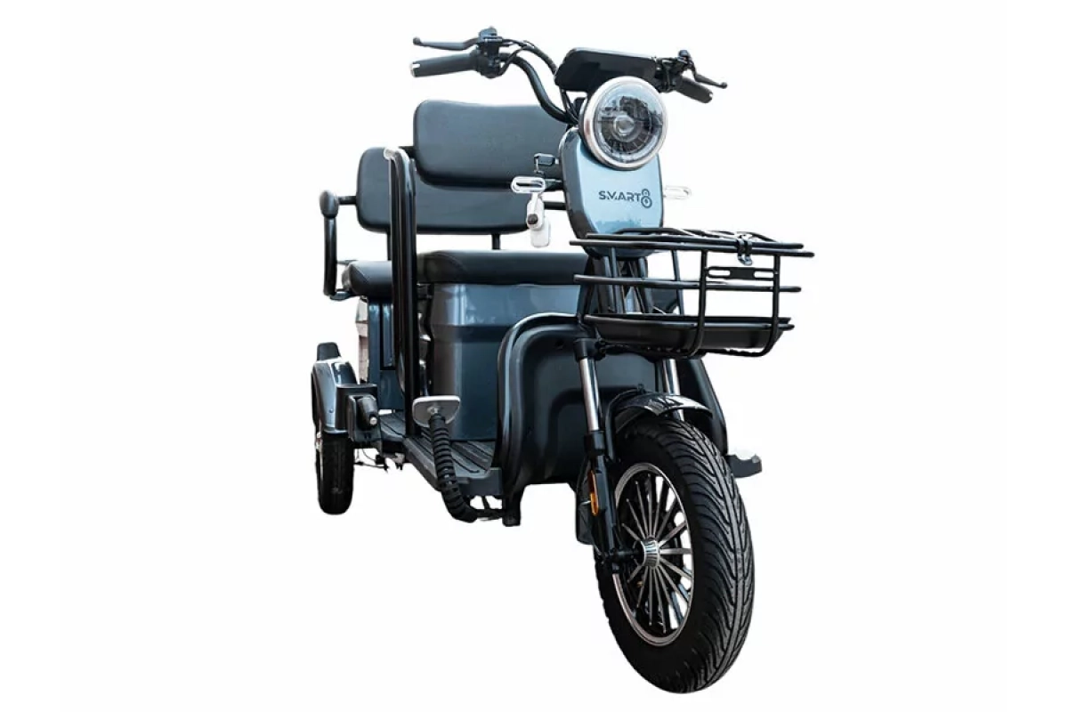 Электротрицикл Smart8 Bulbash Pro серый