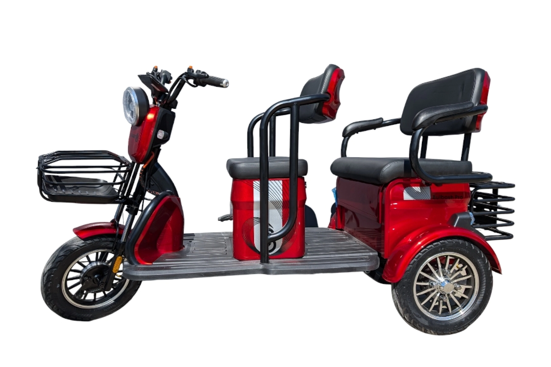Электротрицикл Smart8 Bulbash Pro S красный