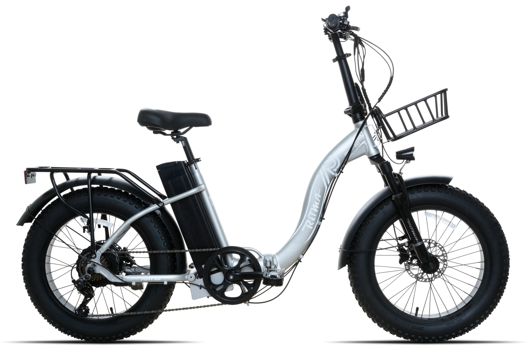Электровелосипед Ritma PONY серебристый глянец 2025