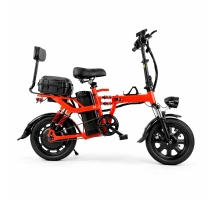 Электровелосипед складной Tsunami Panda красный