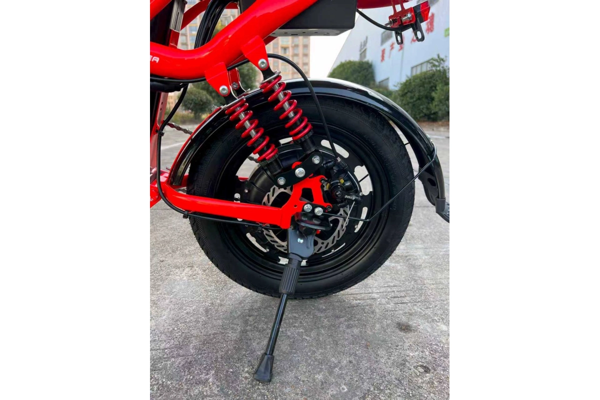 Электровелосипед складной Tsunami Panda красный