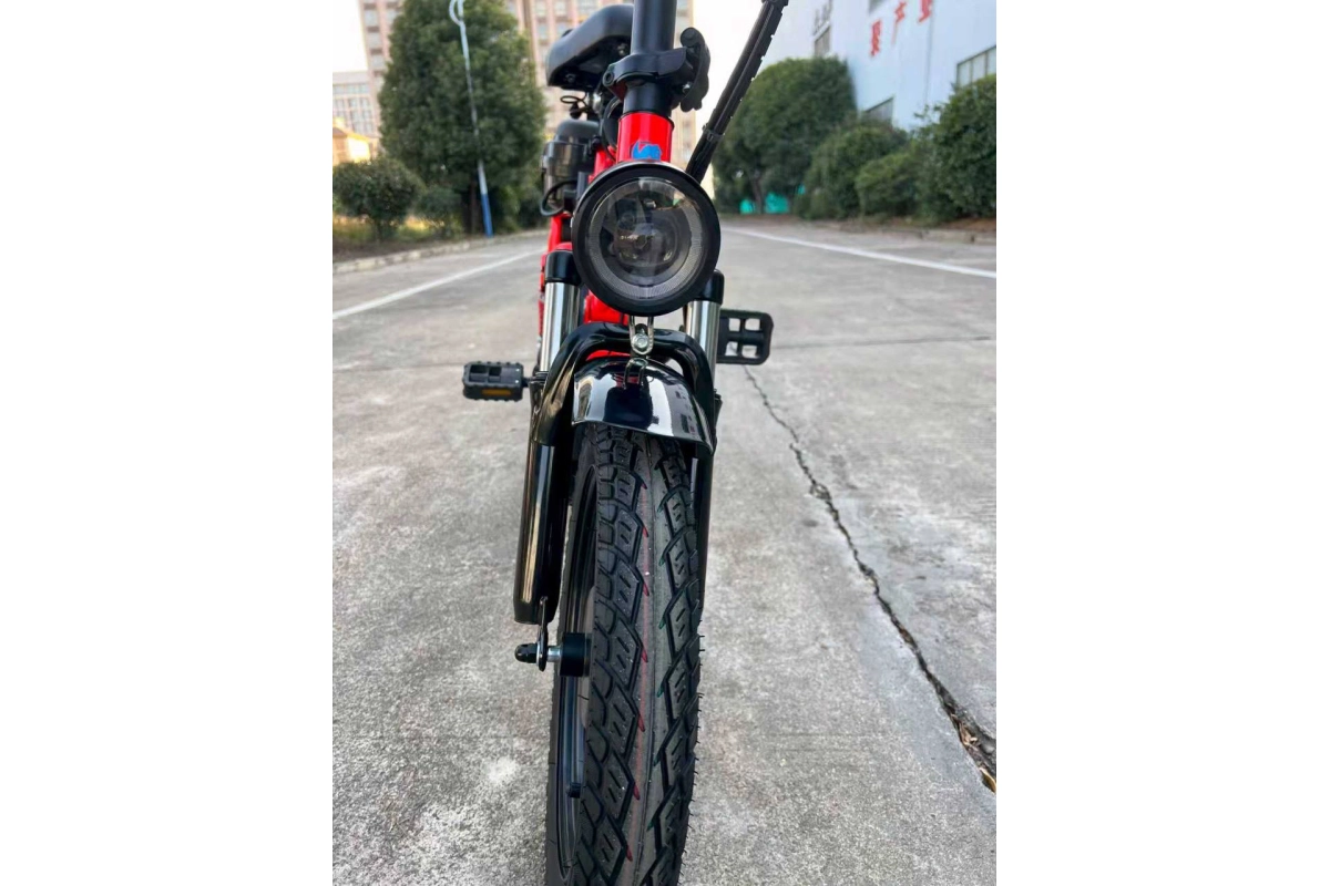 Электровелосипед складной Tsunami Panda красный