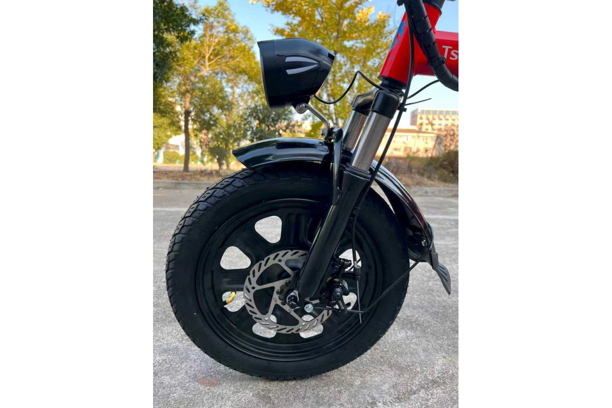 Электровелосипед складной Tsunami Panda красный