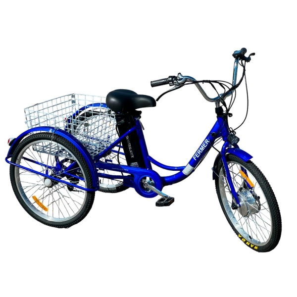 Трёхколёсный электровелосипед SmartBalance Fermer синий (2024)