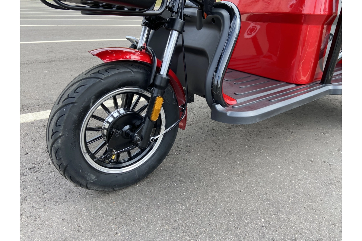 Электротрицикл Smart8 Bulbash Pro S красный