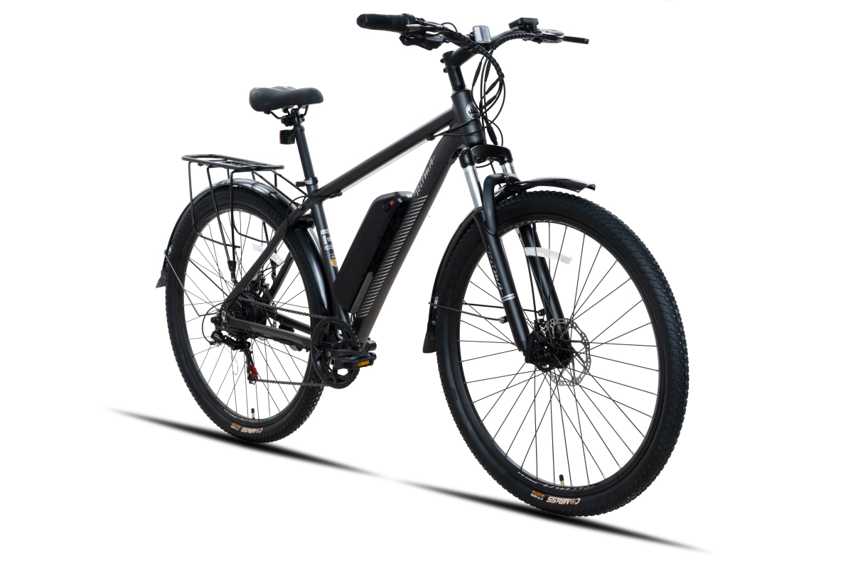 Электровелосипед Ritma MORGAN309 29 тёмно-серый матовый красный логотип 2025