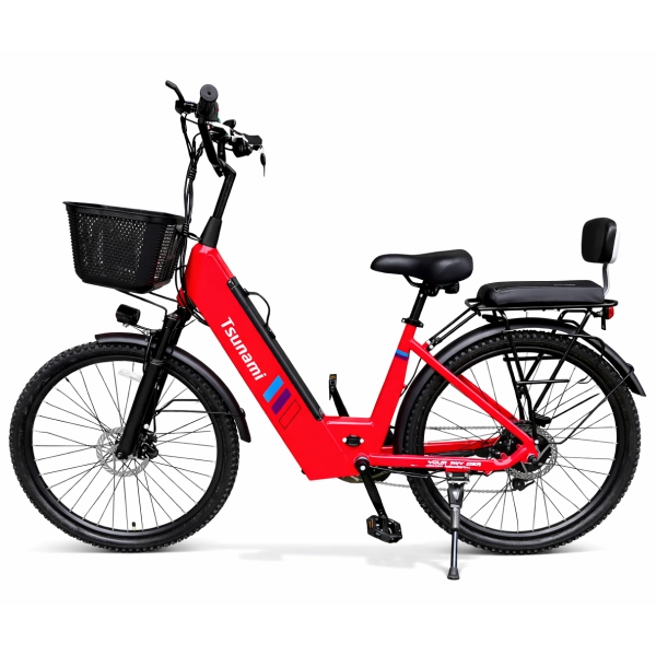 Электровелосипед Tsunami Volteco красный