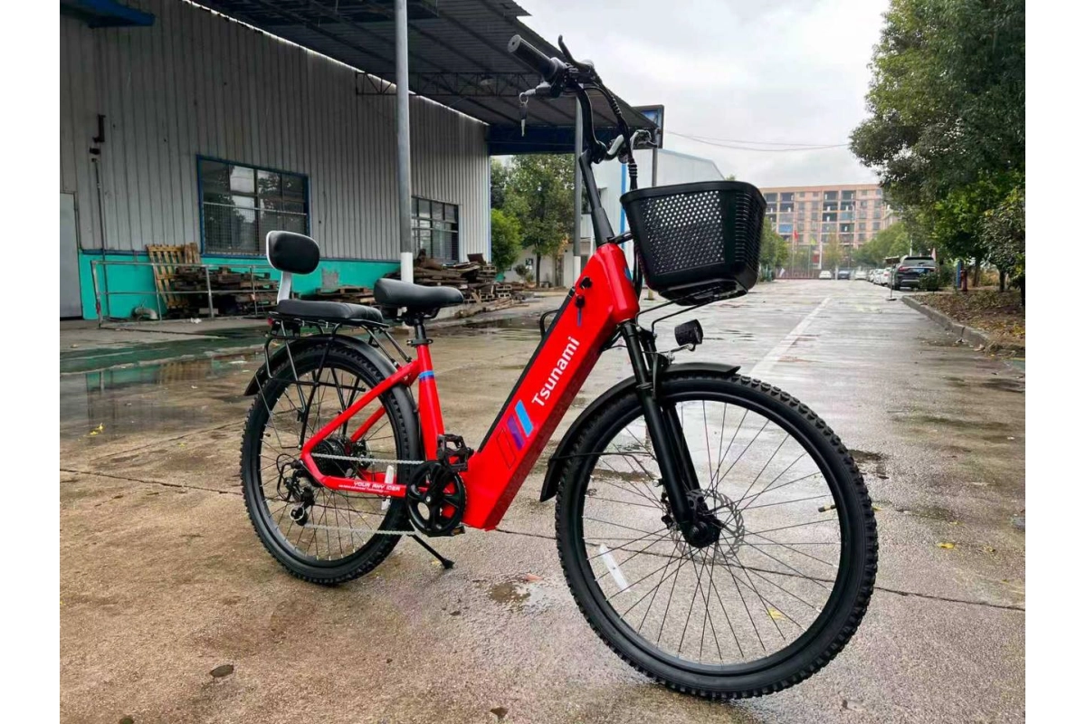 Электровелосипед Tsunami Volteco красный