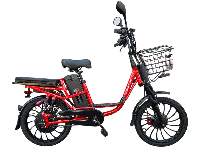 Электровелосипед Smart8 Dacha Lux красный