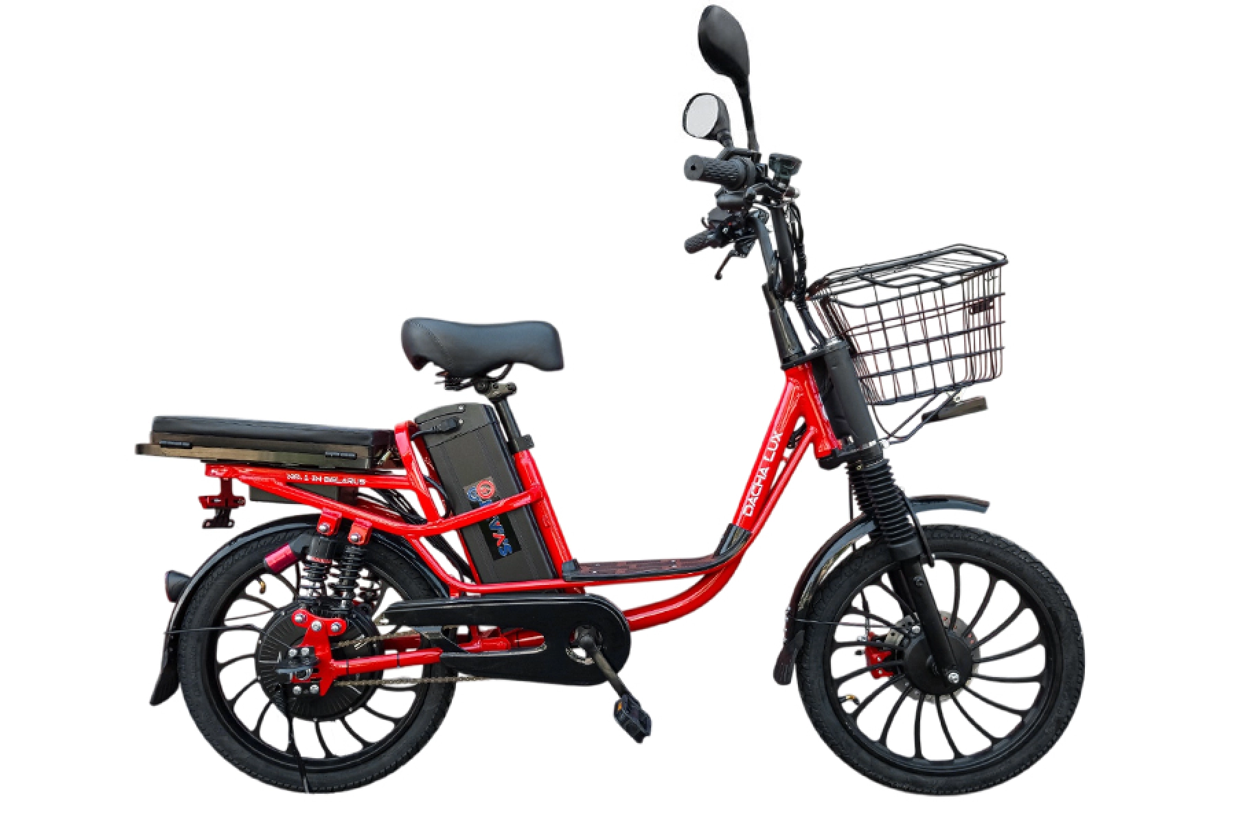 Электровелосипед Smart8 Dacha Lux красный