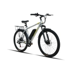 Электровелосипед Ritma MORGAN309 27.5 серебристый глянец жёлтый логотип 2025
