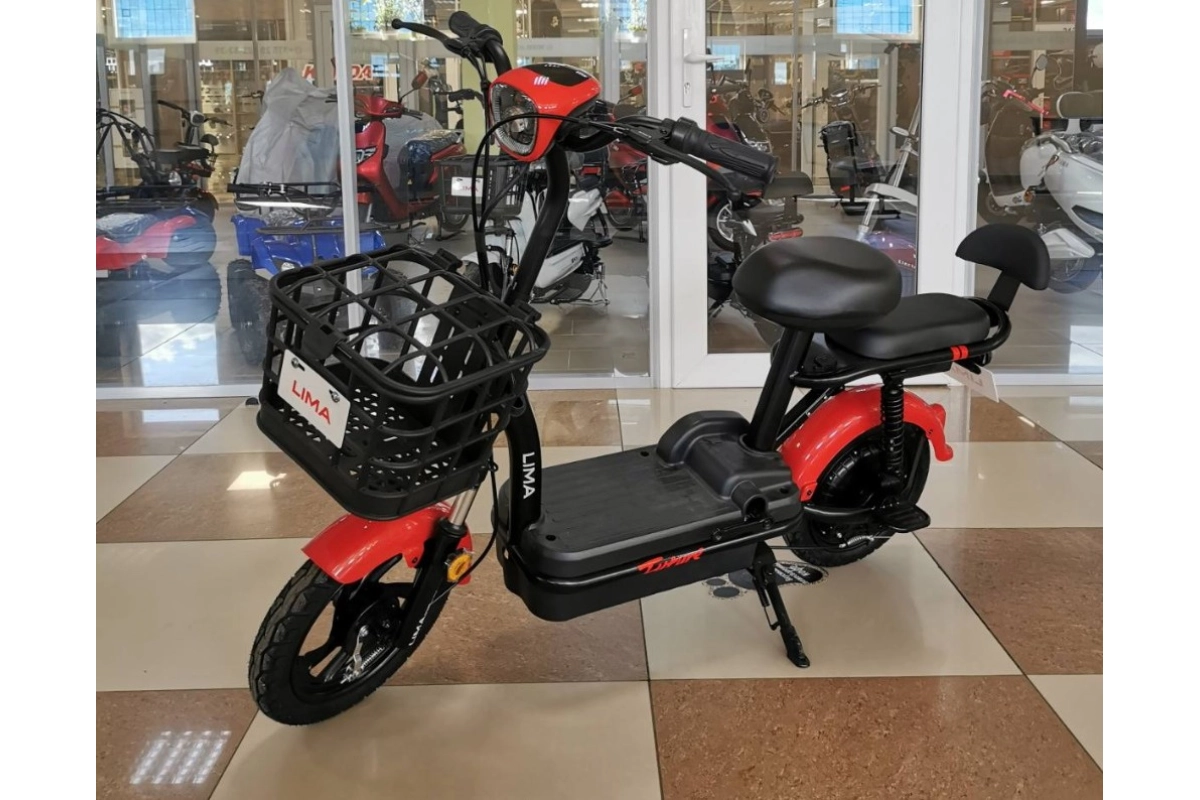 Электроскутер LIMA LUCKY PRO красный