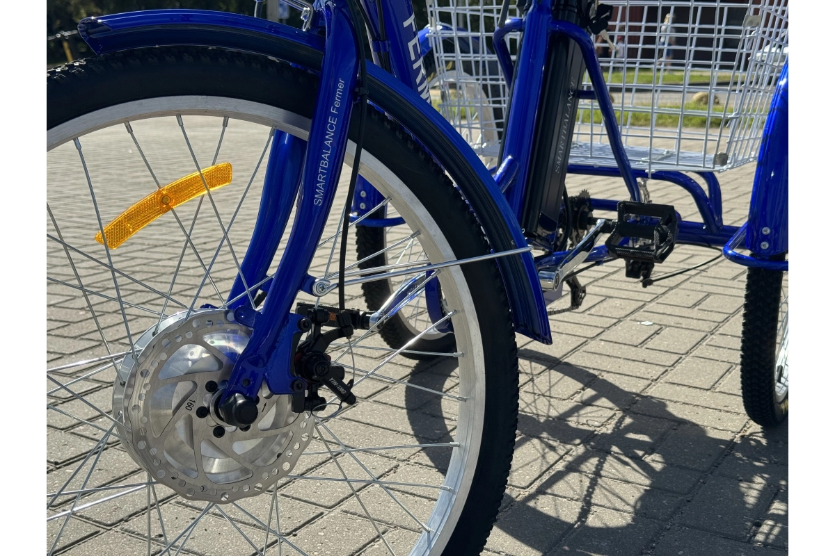 Трёхколёсный электровелосипед SmartBalance Fermer синий (2024)