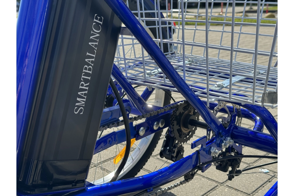 Трёхколёсный электровелосипед SmartBalance Fermer синий (2024)