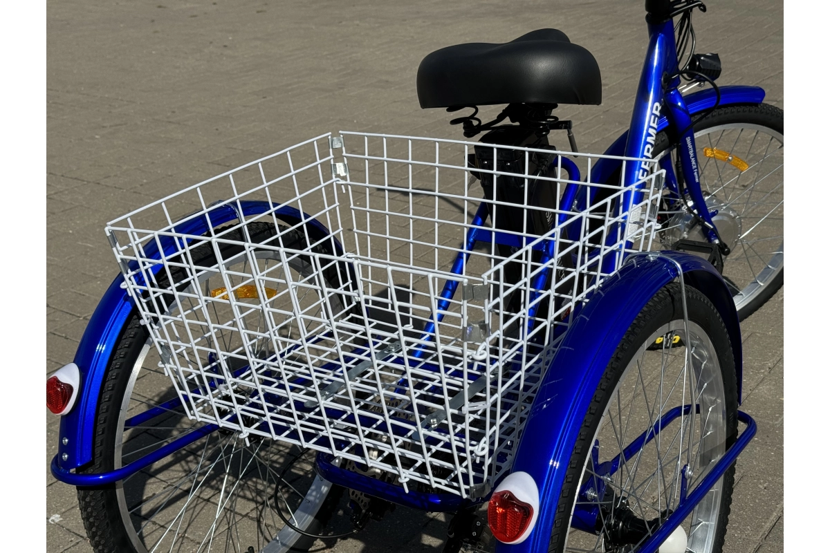 Трёхколёсный электровелосипед SmartBalance Fermer синий (2024)