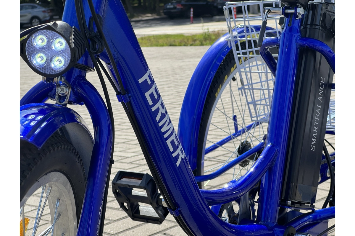 Трёхколёсный электровелосипед SmartBalance Fermer синий (2024)