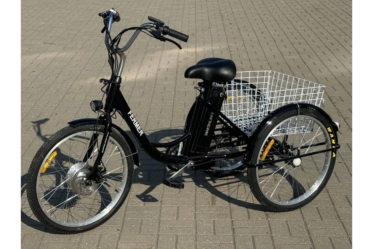 Трёхколёсный электровелосипед SmartBalance Fermer чёрный (2024)