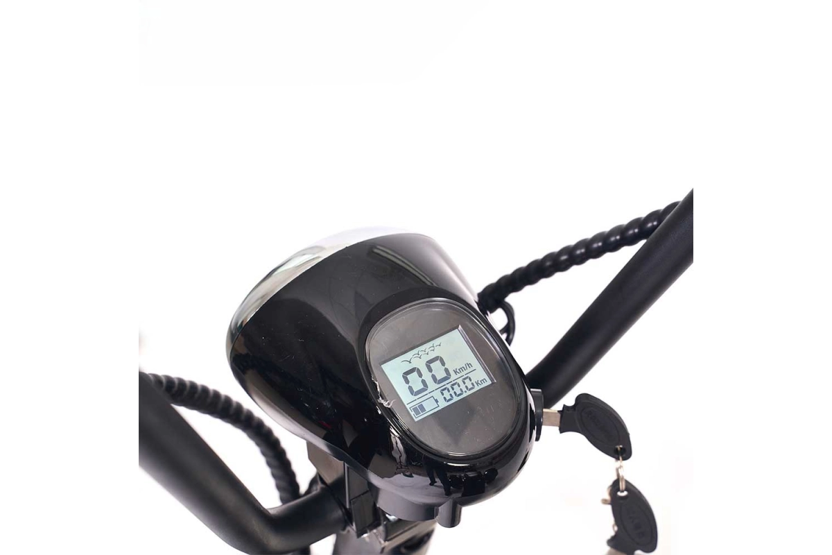 Трёхколёсный электроскутер YAKAMA AP-H0006B красный