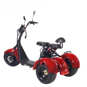 Трёхколёсный электроскутер YAKAMA AP-H0006B красный