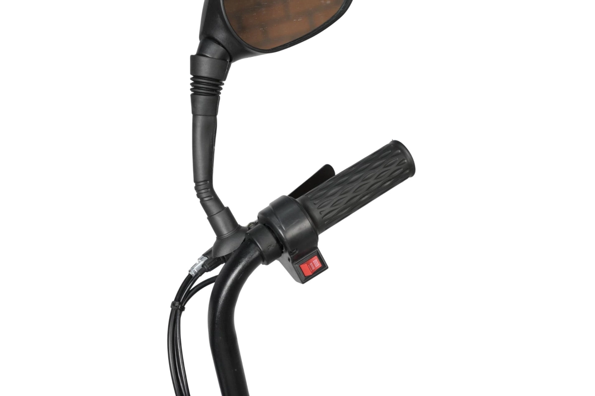  Электроскутер Nova EC-02 красный с задним кофром (без цепи)