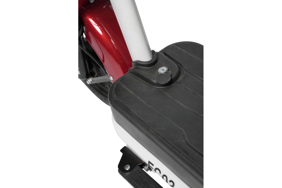  Электроскутер Nova EC-02 красный с задним кофром (без цепи)