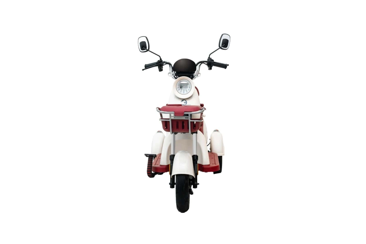 Электрический трицикл BegiMot Trio Elegance красно-белый