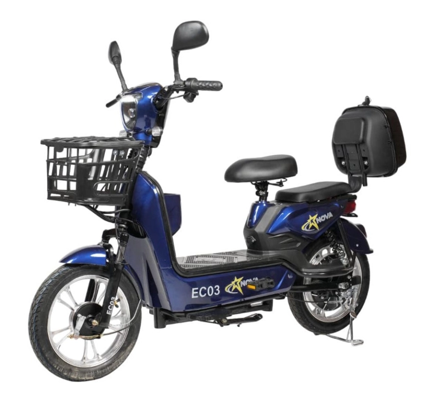 Электроскутер  Nova EC-03 синий (без цепи)