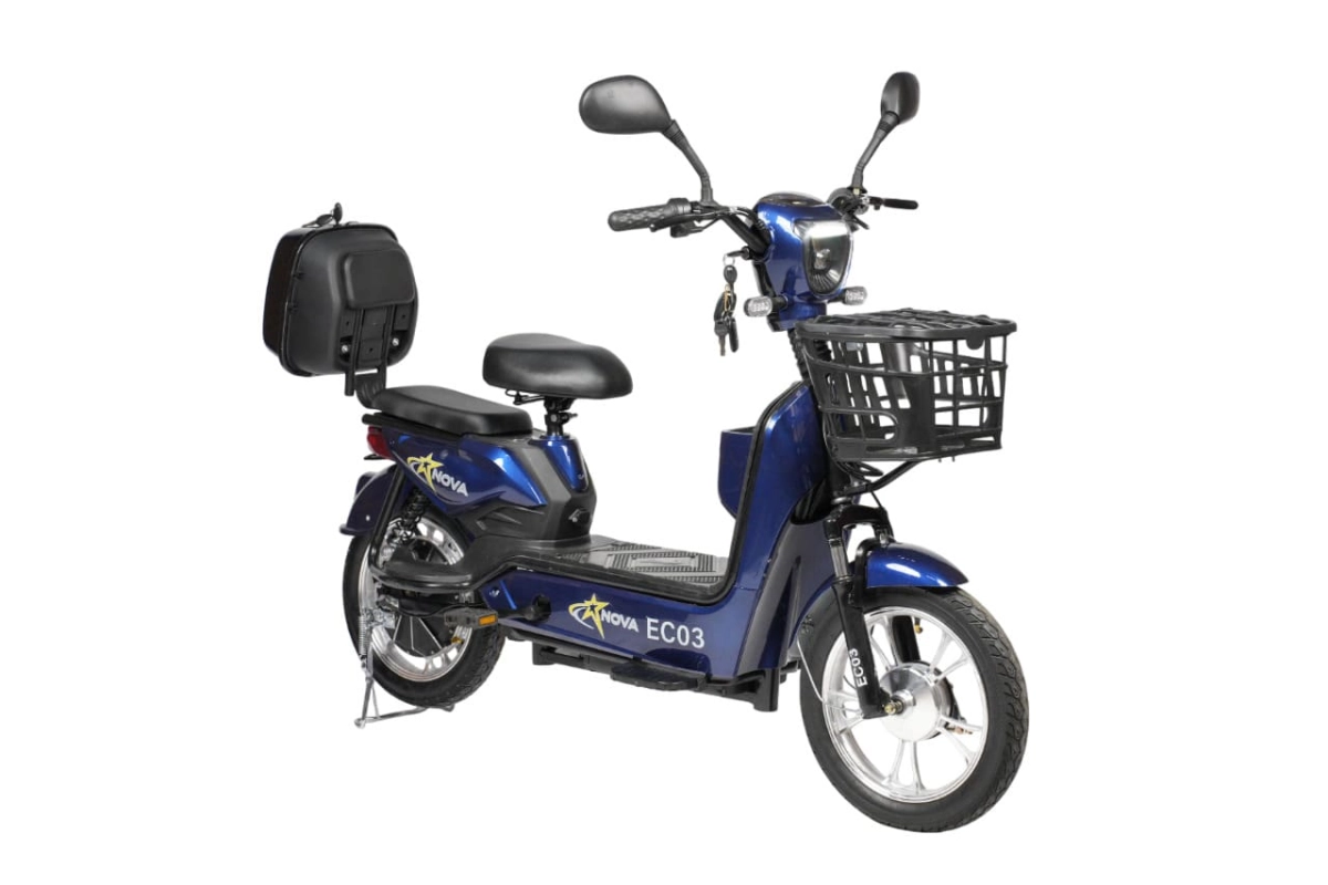 Электроскутер  Nova EC-03 синий (без цепи)