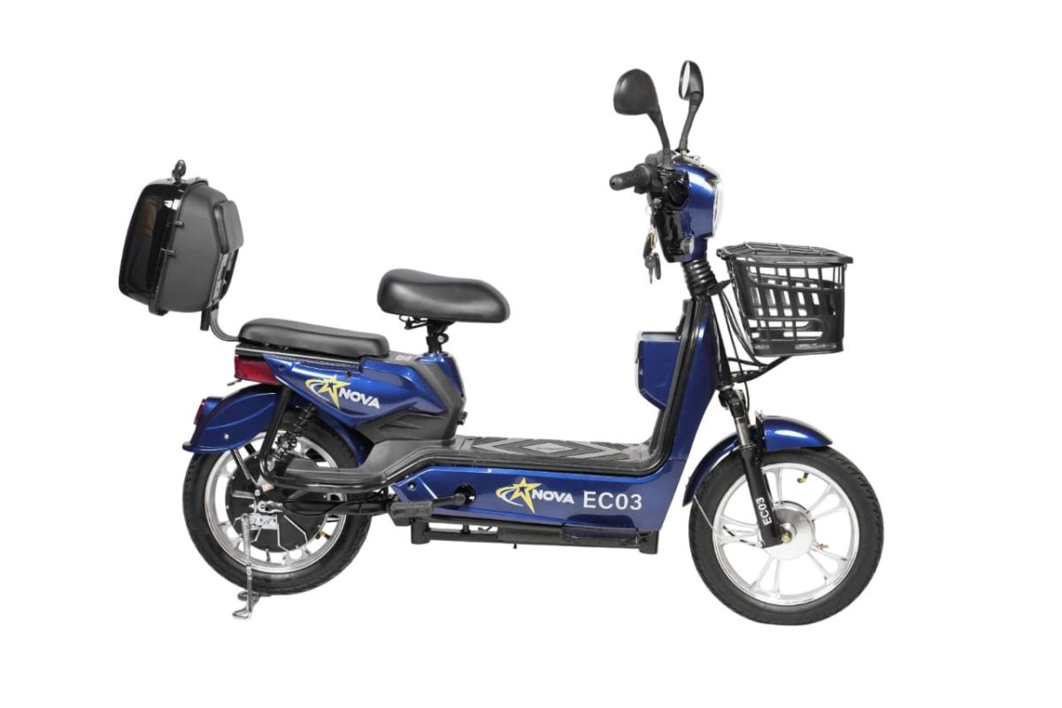 Электроскутер  Nova EC-03 синий (без цепи)