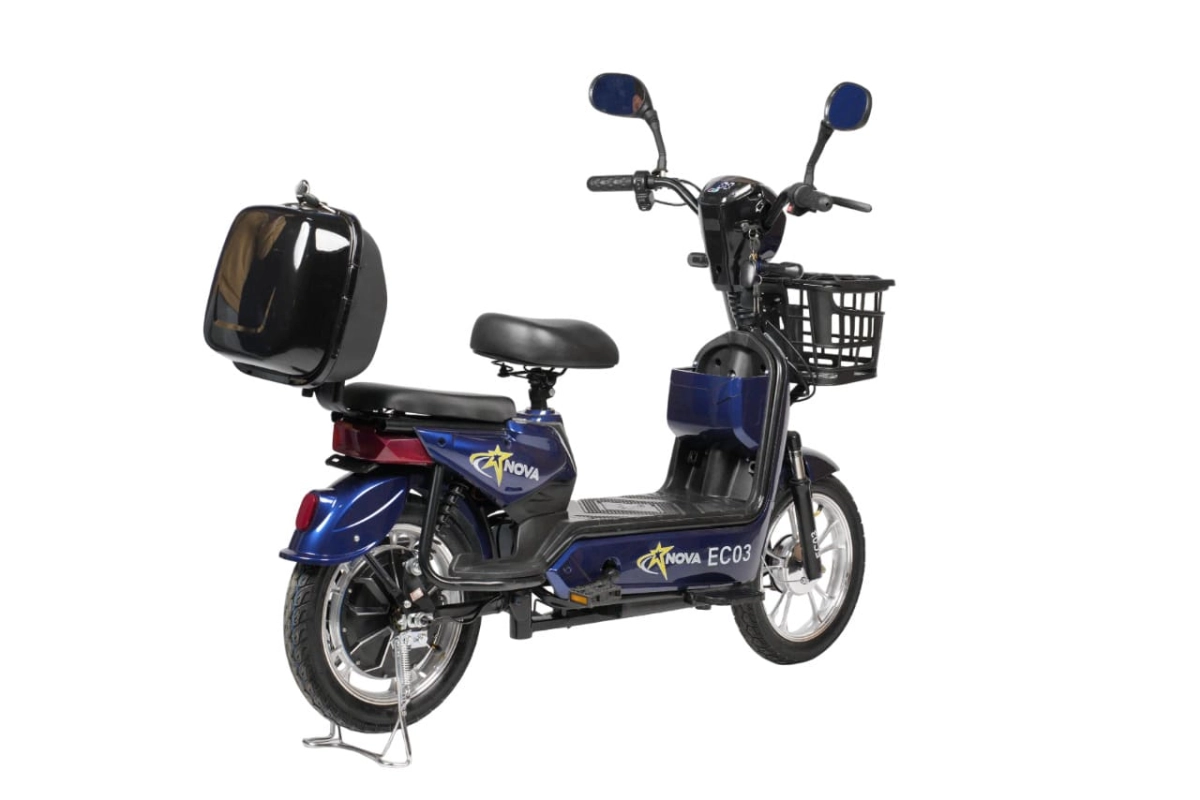 Электроскутер  Nova EC-03 синий (без цепи)